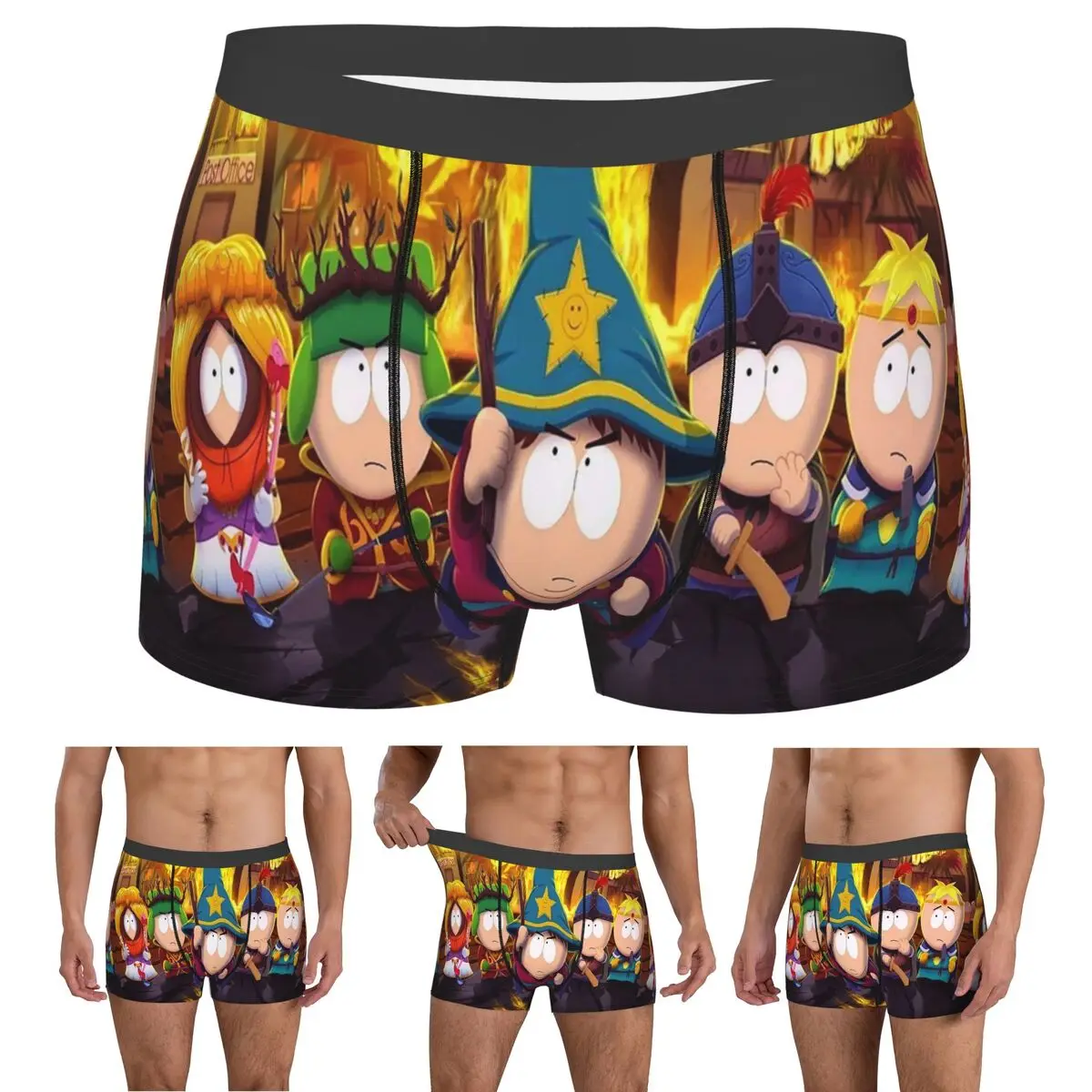 Boxer Underpants Shorts SouthPark Wizards Panties Men Soft Underwear for Homme Man Boyfriend Gift
Boxer Underpants Shorts SouthPark Wizards Panties Men Soft Underwear for Homme Man Boyfriend Gift