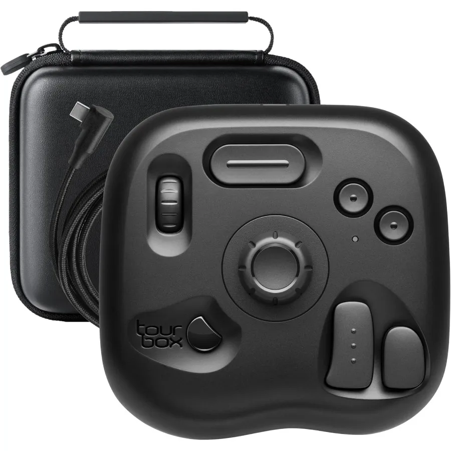 TourBox Lite — редактирующая клавиатуру. Компактные художники, превращаются в макро-клавиатуру, работает с зажимом для студийной краски и более креативным консором.
TourBox Lite — редактирующая клавиатуру. Компактные художники, превращаются в макро-клавиатуру, работает с зажимом для студийной краски и более креативным консором.