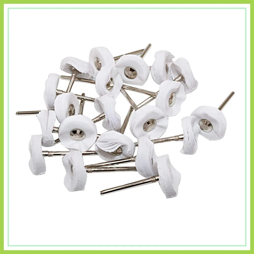 20 Pcs Little Buffer Wheels, 3mm Mandrel, White Buffing & Polishing for Rotary Drill Tools
20 Pcs Little Buffer Wheels, 3mm Mandrel, White Buffing & Polishing for Rotary Drill Tools
