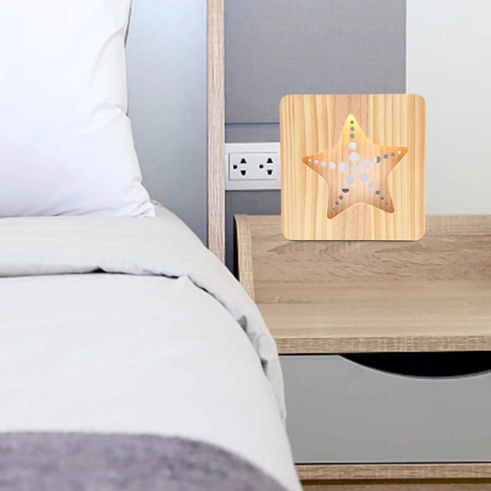 1Set LED Bedside Lamp Sea Star Shape Table Lamp Compact Night Light for Home Bedroom Hotel Decorative Desk
1Set LED Bedside Lamp Sea Star Shape Table Lamp Compact Night Light for Home Bedroom Hotel Decorative Desk