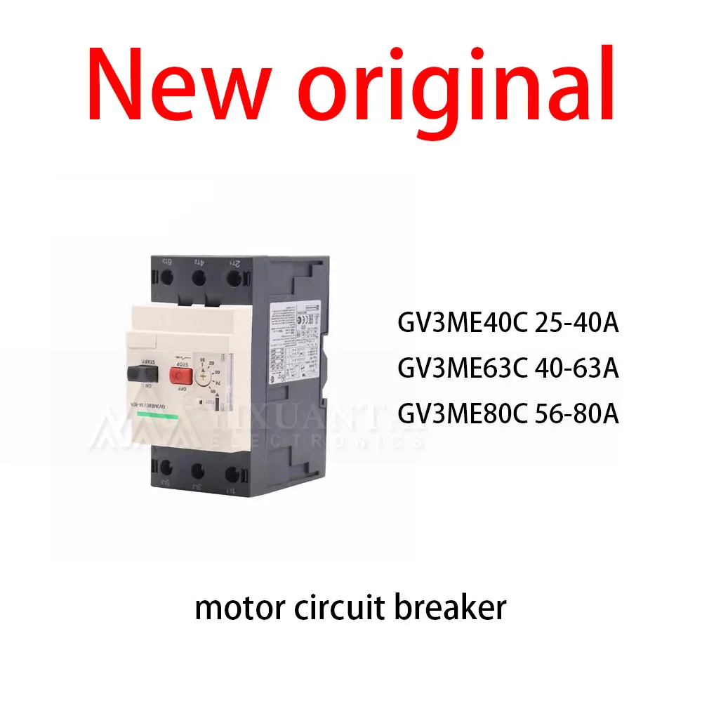 1Pcs/Lot New original GV3ME40C 25-40A GV3ME63C 40-63A GV3ME80C 56-80A motor circuit breaker
1Pcs/Lot New original GV3ME40C 25-40A GV3ME63C 40-63A GV3ME80C 56-80A motor circuit breaker