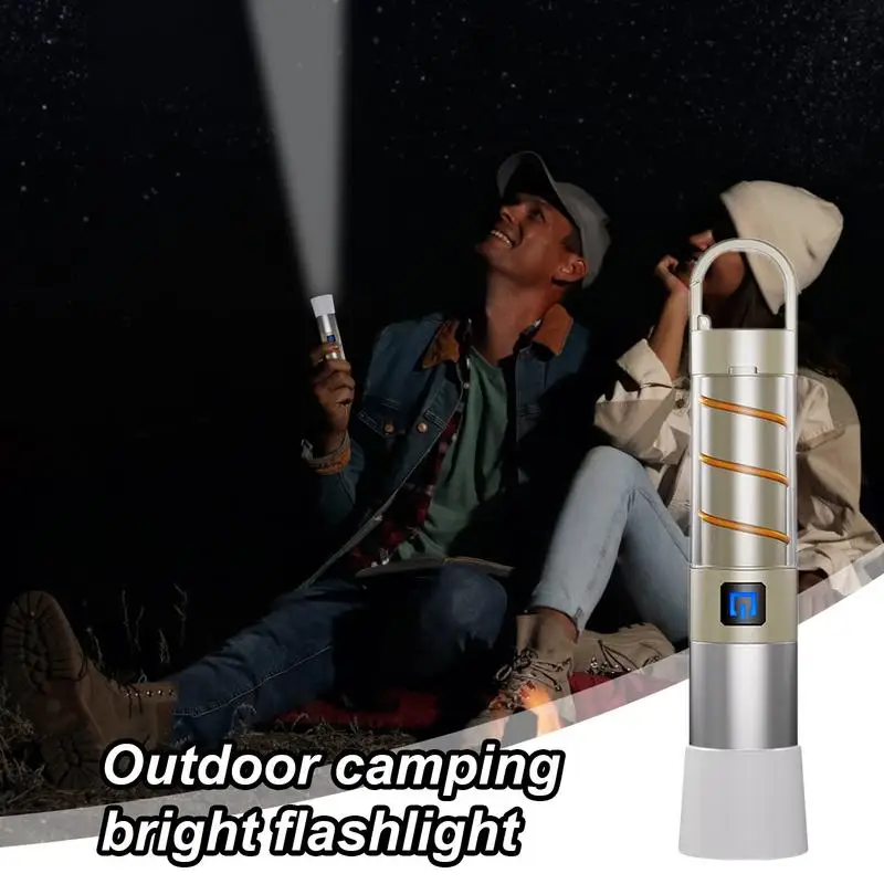 LED Camping Flashlight Bright Flash Light With Hook 2 Brightness Modes Rechargeable Tent Light For Camping Biking Hiking Outdoor
LED Camping Flashlight Bright Flash Light With Hook 2 Brightness Modes Rechargeable Tent Light For Camping Biking Hiking Outdoor