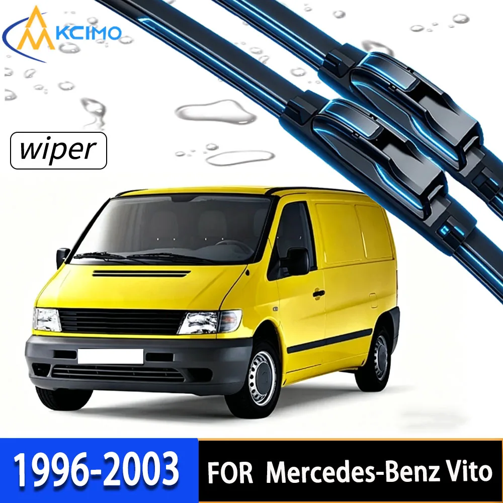 Premium Front Windshield Wiper Blades with High-Density Rubber, Perfect Fit for Mercedes-Benz Vito W638 1996-2003
Premium Front Windshield Wiper Blades with High-Density Rubber, Perfect Fit for Mercedes-Benz Vito W638 1996-2003