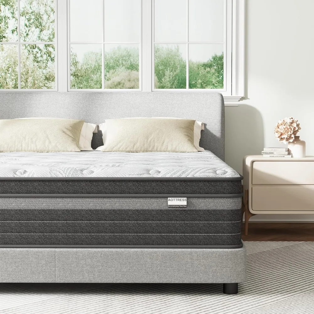 Queen Mattress, 12 inch Queen Size Mattress in a Box Hybrid Design with CertiPUR-US Foam Queen Bed Mattress Pressure Relief Moti
Queen Mattress, 12 inch Queen Size Mattress in a Box Hybrid Design with CertiPUR-US Foam Queen Bed Mattress Pressure Relief Moti