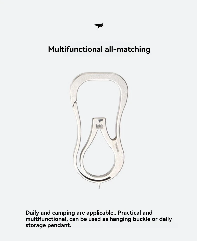 Tool quick hanging sturdy lightweight titanium metal buckle for household outdoor practical pure titanium metal buckle
Tool quick hanging sturdy lightweight titanium metal buckle for household outdoor practical pure titanium metal buckle