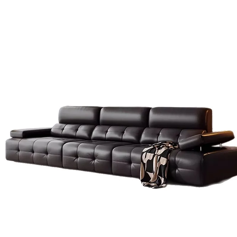 Italian leather sofa, minimalist and high-end light luxury new sofa, large and small apartment
Italian leather sofa, minimalist and high-end light luxury new sofa, large and small apartment