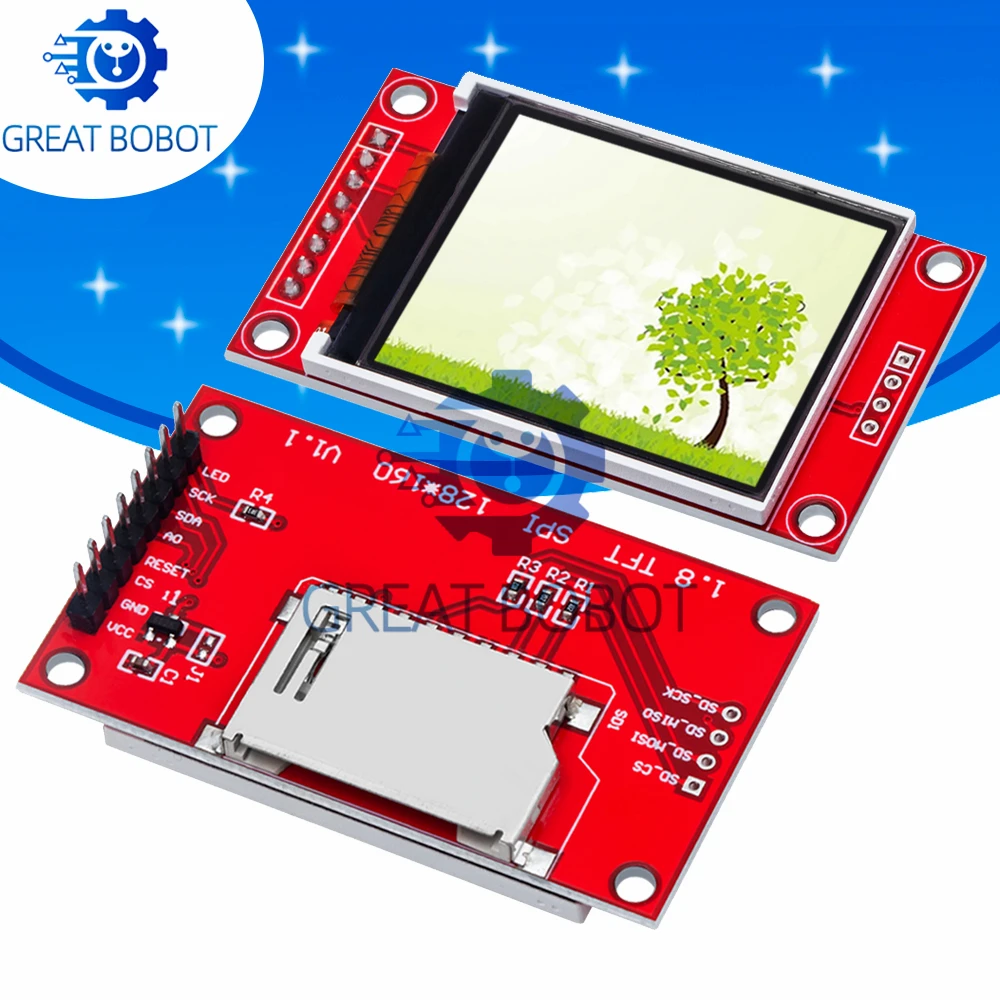 BS 1PCS 1.8 inch TFT LCD Module LCD Screen Module SPI serial 51 drivers 4 IO driver TFT Resolution 128*160
BS 1PCS 1.8 inch TFT LCD Module LCD Screen Module SPI serial 51 drivers 4 IO driver TFT Resolution 128*160