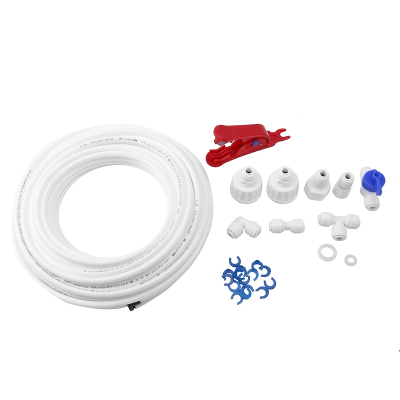 1/4 Quick Connect Pipe Fittings Reverse Connectors Kit For Water Filter System 15M Water Supply Hose Connector Pipe
1/4 Quick Connect Pipe Fittings Reverse Connectors Kit For Water Filter System 15M Water Supply Hose Connector Pipe