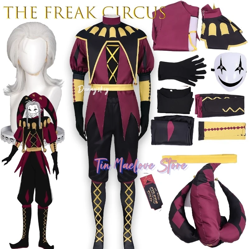 BThe Freak Circus Pierrot Clown Cosplay Mask Set Halloween Anime Character Prop Game Christmas 코스프레 Party Halloween Anime
BThe Freak Circus Pierrot Clown Cosplay Mask Set Halloween Anime Character Prop Game Christmas 코스프레 Party Halloween Anime