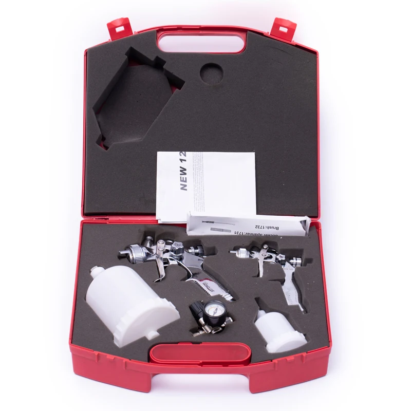 PB03 N125 N2000 Spray Gun Kit HVLP Gravity Feed Air Spray Gun With 1.0 1.3 1.7mm Nozzle Air Paint Spray Gun Kit
PB03 N125 N2000 Spray Gun Kit HVLP Gravity Feed Air Spray Gun With 1.0 1.3 1.7mm Nozzle Air Paint Spray Gun Kit