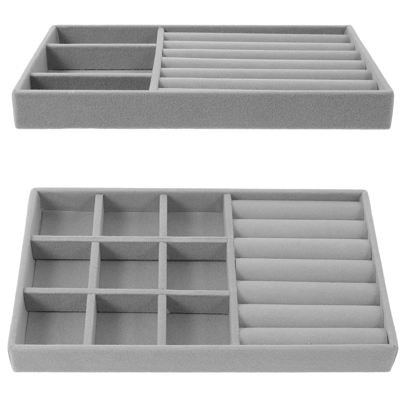 2pcs Beading Board 18 Compartments 6 Slots Jewelry Organizer Tray Storage Display Ring Necklace Earrings Holder
2pcs Beading Board 18 Compartments 6 Slots Jewelry Organizer Tray Storage Display Ring Necklace Earrings Holder