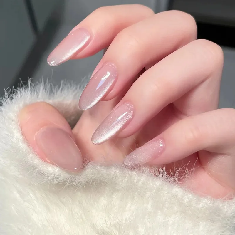 24Pcs Long Almond Full Cover Nails Tips with Simple Cat's Eye Design Fake Nails Detachable Artificial Press on False Nails Art
24Pcs Long Almond Full Cover Nails Tips with Simple Cat's Eye Design Fake Nails Detachable Artificial Press on False Nails Art