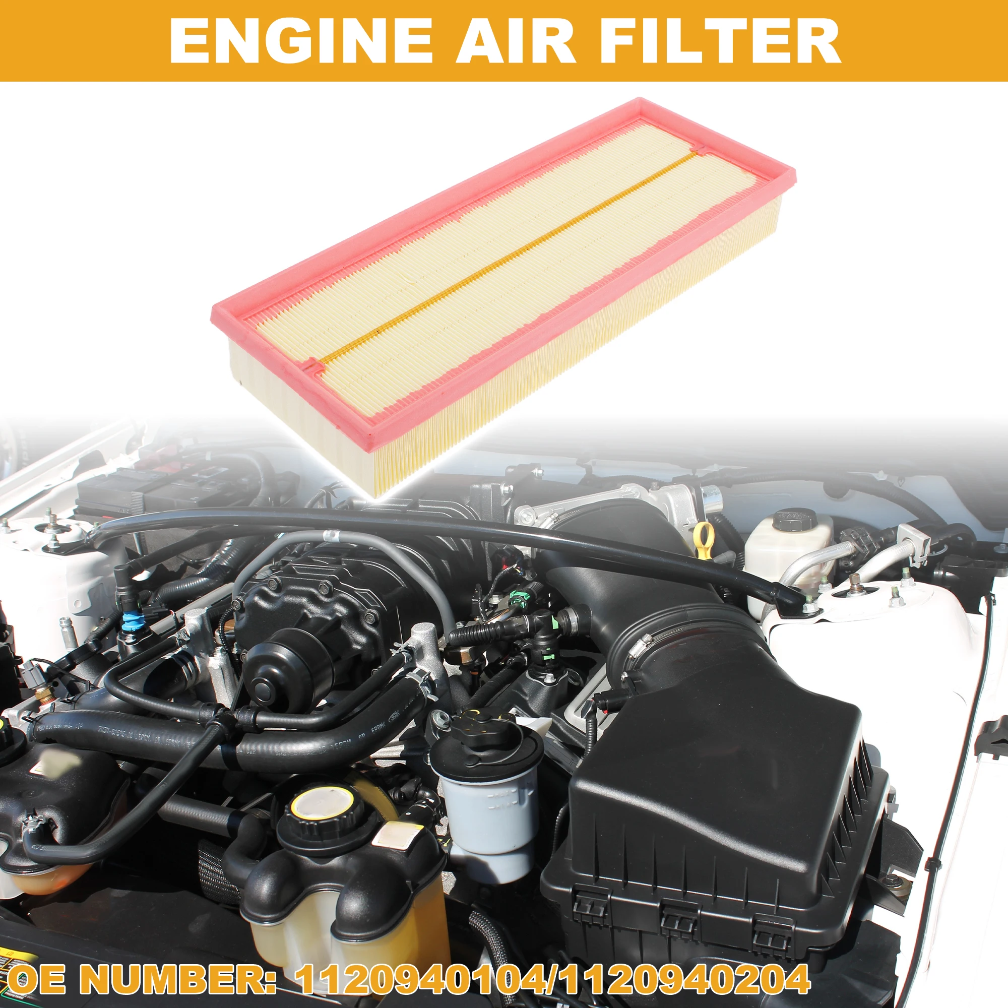 X Autohaux Car Engine Air Filter No.1120940104 for Mercedes-Benz E430 4.3L 1999-2002
X Autohaux Car Engine Air Filter No.1120940104 for Mercedes-Benz E430 4.3L 1999-2002