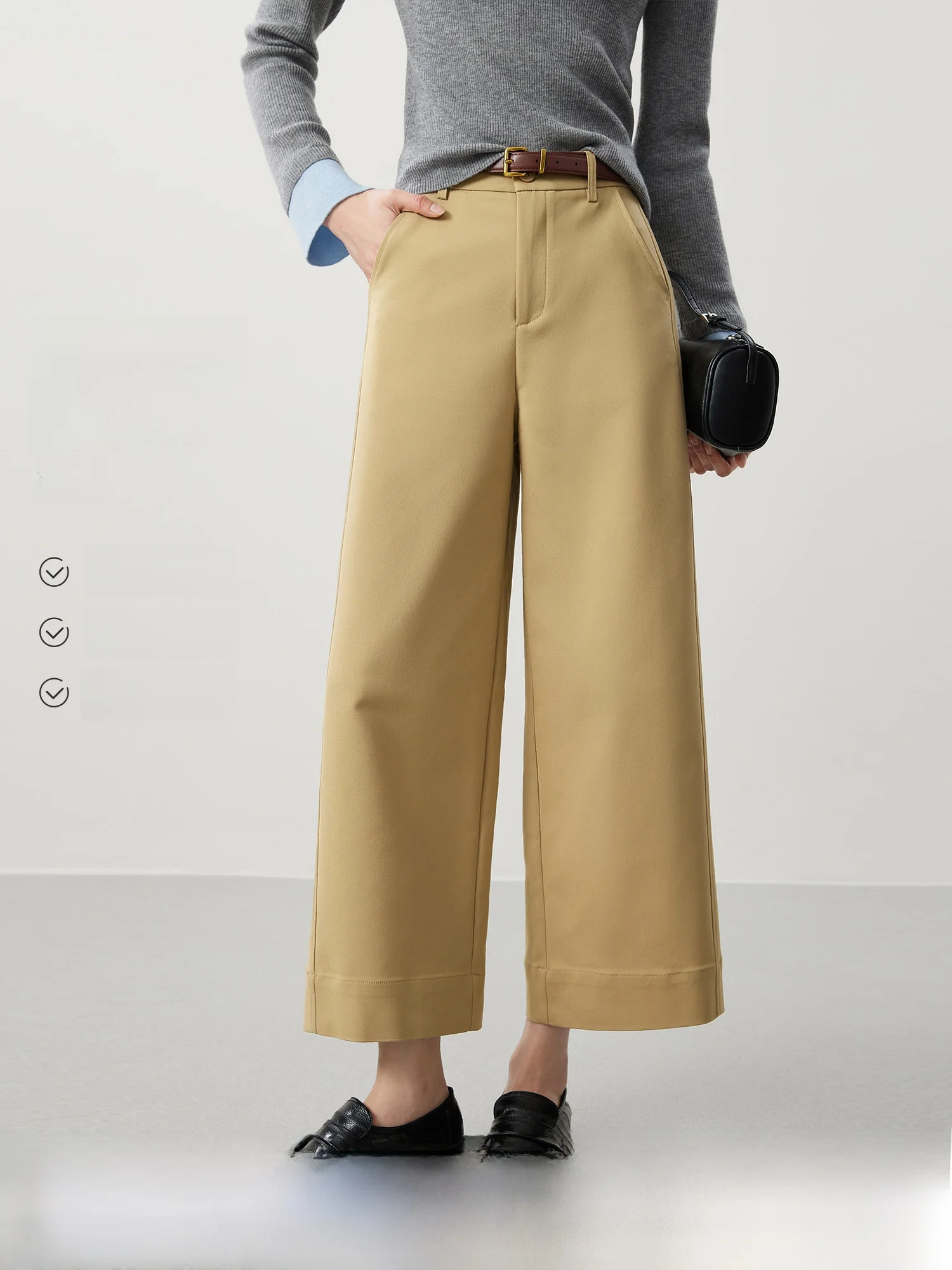 Casual High Waist Trousers for Women Nine-Piece Patchwork Belt Attached Commute Simple Sle Spring New Arrival
Casual High Waist Trousers for Women Nine-Piece Patchwork Belt Attached Commute Simple Sle Spring New Arrival