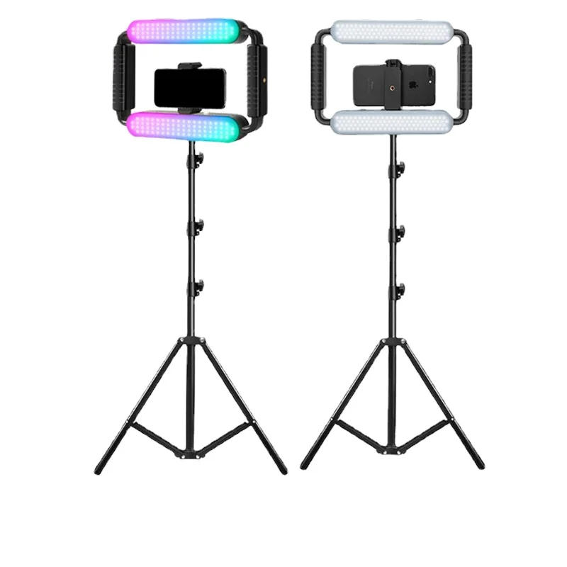 GVM Smartphone Video Rig Vertical Shooting LED Ring Light LED Video Light Smartphone Handle Vlog Grip Video Stabilizer
GVM Smartphone Video Rig Vertical Shooting LED Ring Light LED Video Light Smartphone Handle Vlog Grip Video Stabilizer