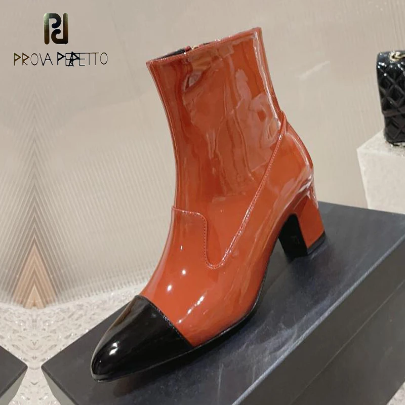 Dazzling Shiny Leather Lady Ankle Boots Green Red Side Zip Color Match Lady 2023 Autumn New Bota Short Fashion Dress Party Shoe
Dazzling Shiny Leather Lady Ankle Boots Green Red Side Zip Color Match Lady 2023 Autumn New Bota Short Fashion Dress Party Shoe