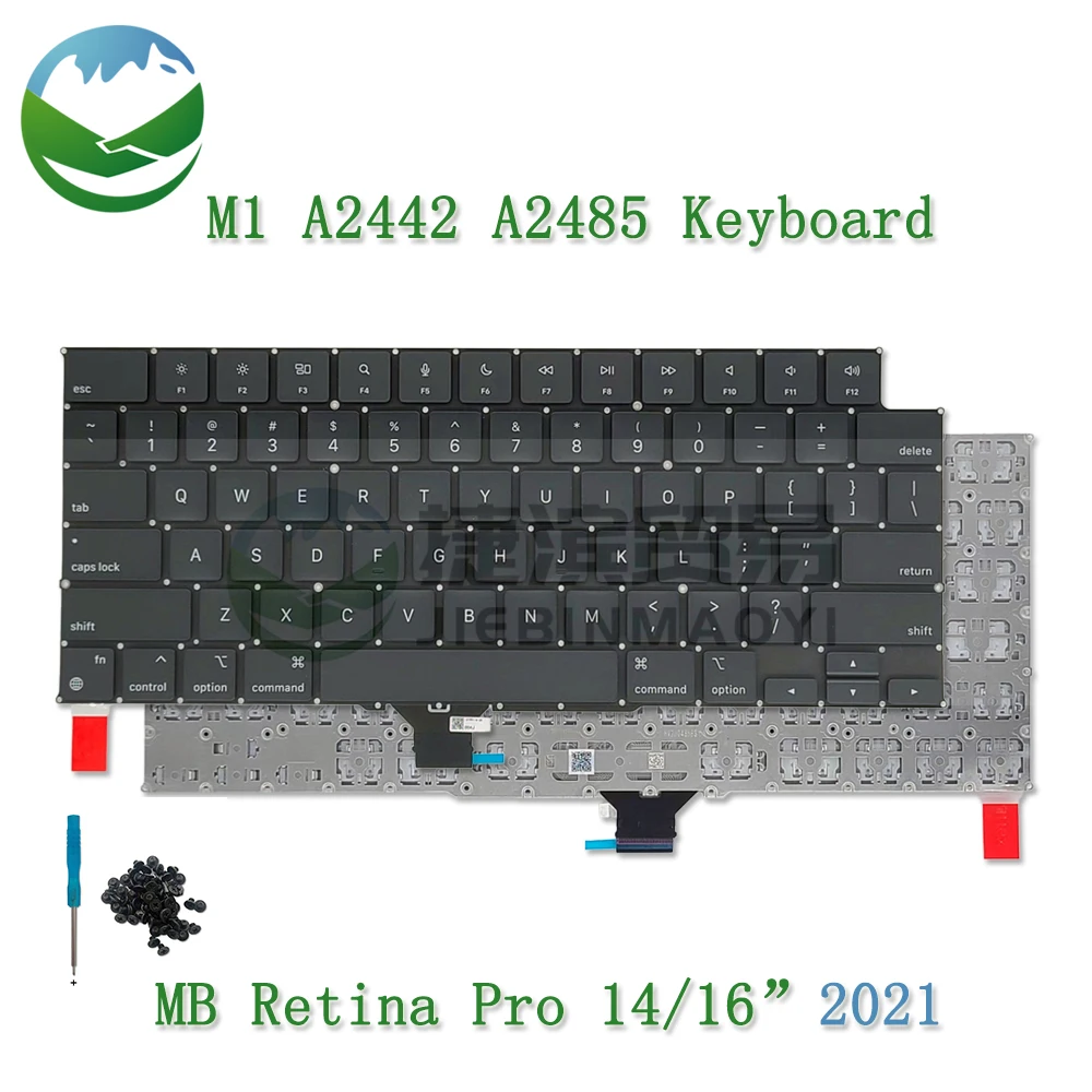 Новый ноутбук A2442, A2485, американская, Британская, Корейская, испанская, французская, немецкая клавиатура для MacBook Pro M1 Retina, клавиатура 14, 16 дюймов, 2021 года
Новый ноутбук A2442, A2485, американская, Британская, Корейская, испанская, французская, немецкая клавиатура для MacBook Pro M1 Retina, клавиатура 14, 16 дюймов, 2021 года