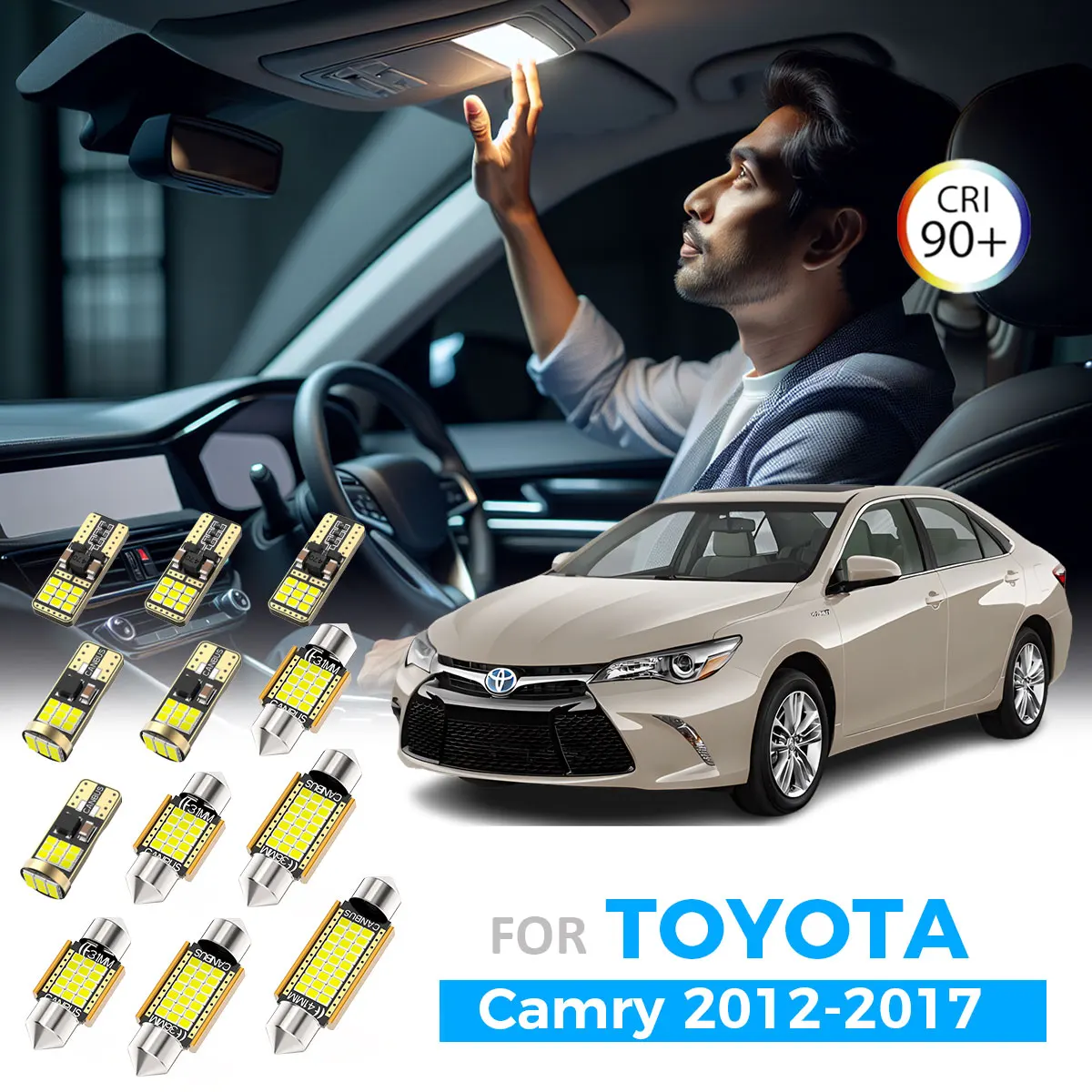 AENVTOL 14 шт. обновленное освещение для Toyota Camry XV50 MK7 2012-2014 2015 2016 2017 светодиодная лампа внутренние лампы для чтения комплект лампы
AENVTOL 14 шт. обновленное освещение для Toyota Camry XV50 MK7 2012-2014 2015 2016 2017 светодиодная лампа внутренние лампы для чтения комплект лампы