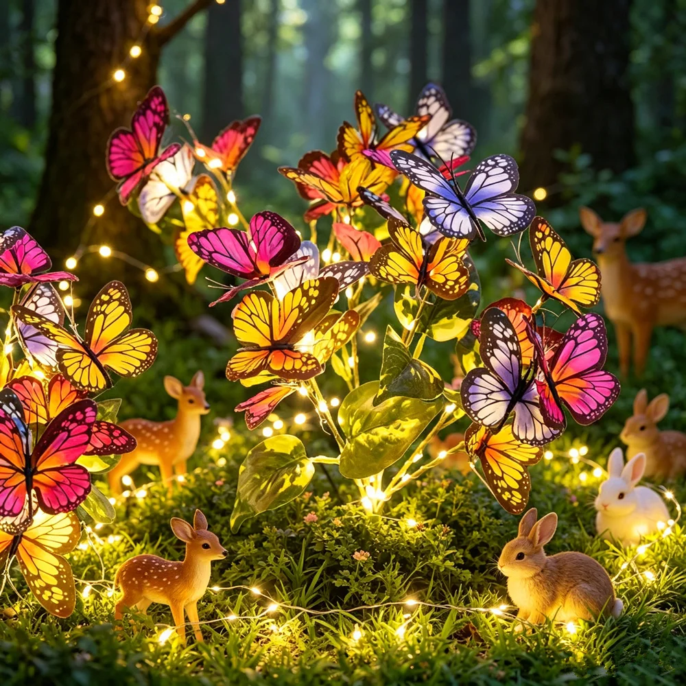 1pc Festival Garden Lights Outdoor Solar Garden Butterfly Lights Waterproof Decorative Lamp For Yard Garden Yard Path Decoration
1pc Festival Garden Lights Outdoor Solar Garden Butterfly Lights Waterproof Decorative Lamp For Yard Garden Yard Path Decoration