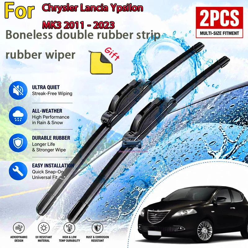 Front Wiper Blades For Chrysler Lancia Ypsilon MK3 2011 - 2023 Windshield Windscreen Clean Window 24''+15'' Modification Parts
Front Wiper Blades For Chrysler Lancia Ypsilon MK3 2011 - 2023 Windshield Windscreen Clean Window 24''+15'' Modification Parts