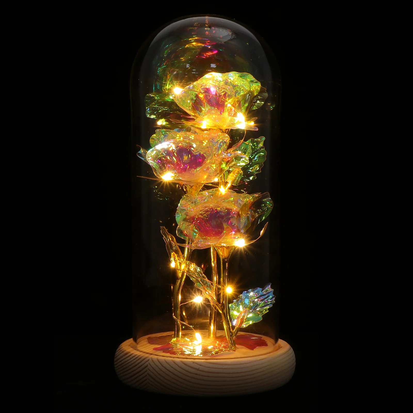 Rose Lantern Flower Glass Cover Chic Dome Ornament Luminous Desktop Adornment Home Decor Creative
Rose Lantern Flower Glass Cover Chic Dome Ornament Luminous Desktop Adornment Home Decor Creative