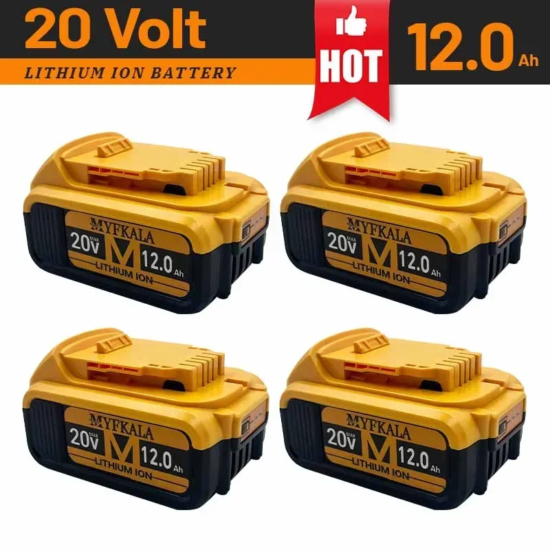 New 100% Original 12000mAh 20V for Dewalt Power Tool Battery DCB206 20V 18.0Ah Battery DCB206 20V Battery DCB205 DCB200
New 100% Original 12000mAh 20V for Dewalt Power Tool Battery DCB206 20V 18.0Ah Battery DCB206 20V Battery DCB205 DCB200