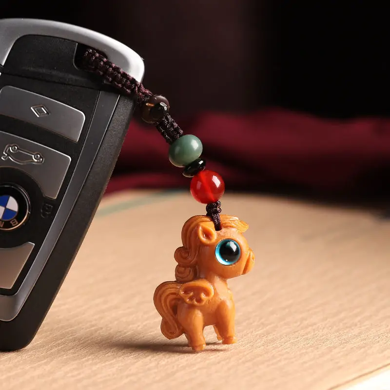 Sandalwood Pony Car Keychain & Keyring-Backpack Pendant, Women's Lanyard, Small Ornament, Zodiac Horse Charm-wood Figurines
Sandalwood Pony Car Keychain & Keyring-Backpack Pendant, Women's Lanyard, Small Ornament, Zodiac Horse Charm-wood Figurines