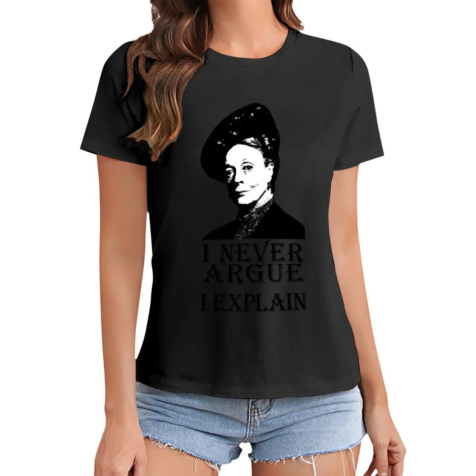 Я никогда не спорил-я объяснял футболки Топы Новое издание футболки большого размера для женщин 
Я никогда не спорил-я объяснял футболки Топы Новое издание футболки большого размера для женщин