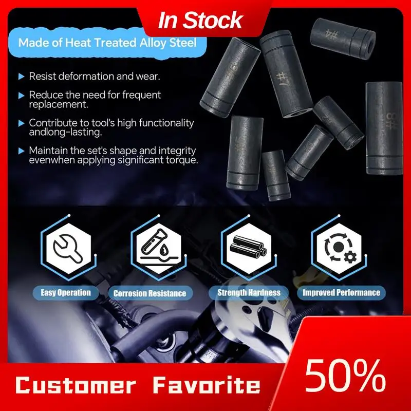 AT03 Top 8 Piece Tapping Socket Kit 8Pcs Tap Socket Set Faucet Repair And Maintenance For Areas Where T-Handles Not Fit
AT03 Top 8 Piece Tapping Socket Kit 8Pcs Tap Socket Set Faucet Repair And Maintenance For Areas Where T-Handles Not Fit
