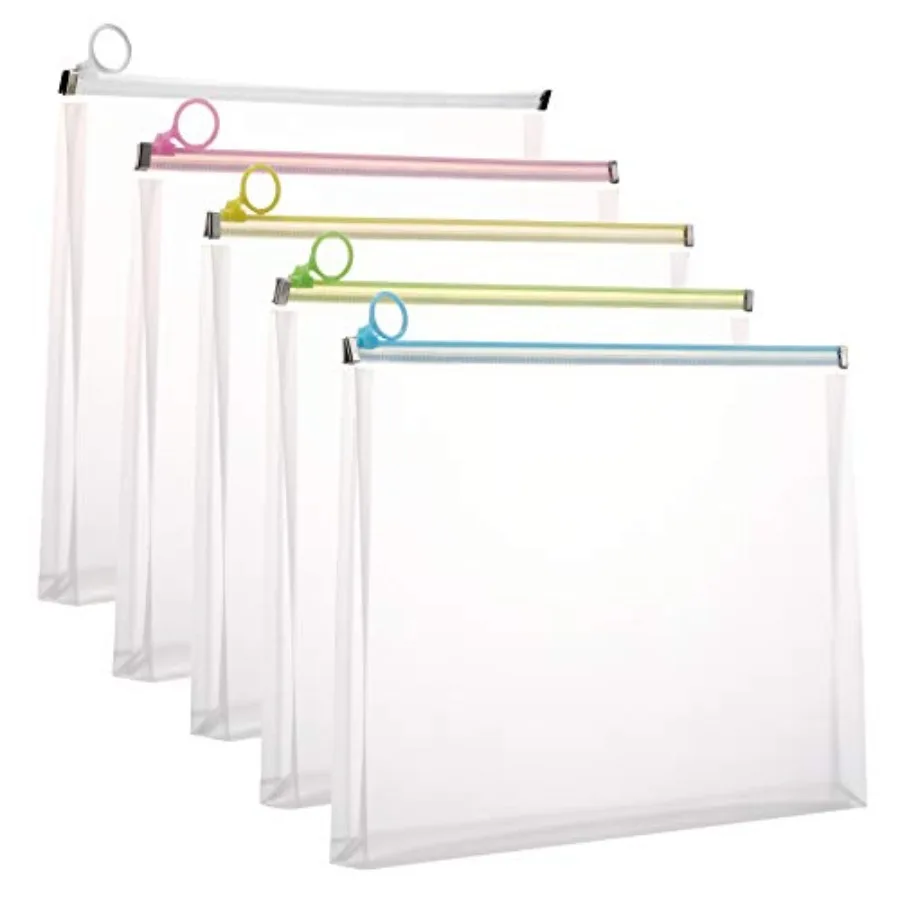5Packs 9 3/4 x 13 Clear Plastic Zip Envelopes Letter File Document Paper Folder Case Assorted Colors
5Packs 9 3/4 x 13 Clear Plastic Zip Envelopes Letter File Document Paper Folder Case Assorted Colors