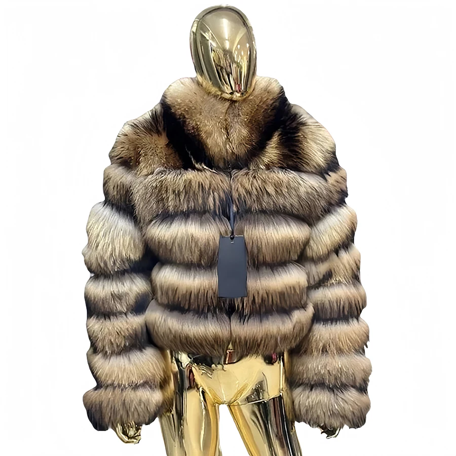 Зимнее пальто для женщин, пальто из натурального меха енота с воротником-стойкой, короткое пальто из натурального меха, роскошная бестселлерная куртка-бомбер
Зимнее пальто для женщин, пальто из натурального меха енота с воротником-стойкой, короткое пальто из натурального меха, роскошная бестселлерная куртка-бомбер