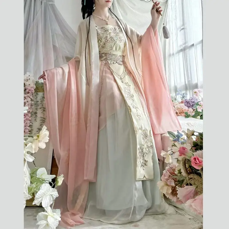 New Original Hanfu Women Song Style High Waist Heavy Embroidery Big Sleeve Shirt Pleated Skirt Outfit China Clothes Costume
New Original Hanfu Women Song Style High Waist Heavy Embroidery Big Sleeve Shirt Pleated Skirt Outfit China Clothes Costume