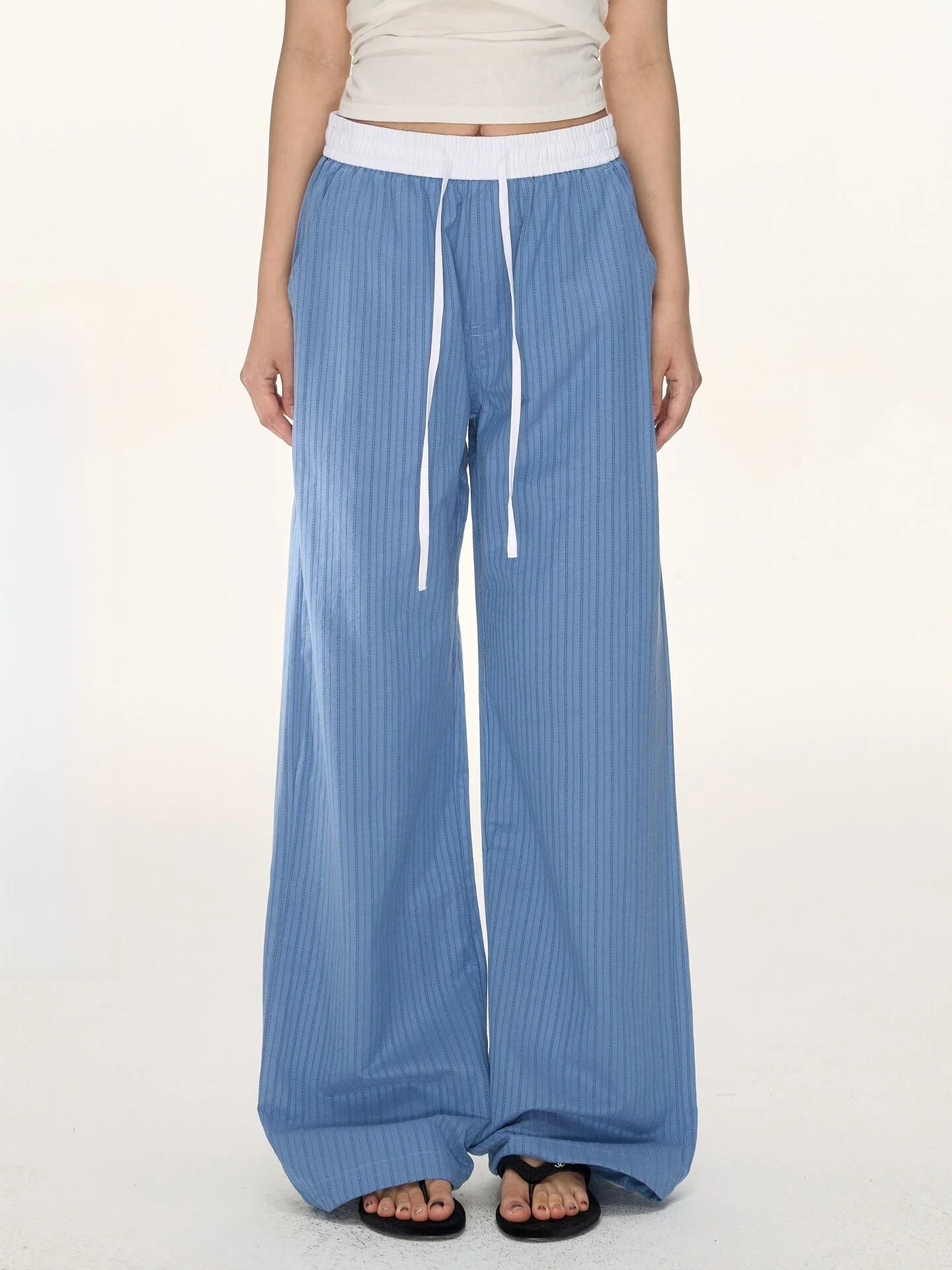 Nova B Women's Wide Leg Casual Pants Summer 2026 Loose Straight Stripe Drawstring Natural Waist Other Material 100%
Nova B Women's Wide Leg Casual Pants Summer 2026 Loose Straight Stripe Drawstring Natural Waist Other Material 100%