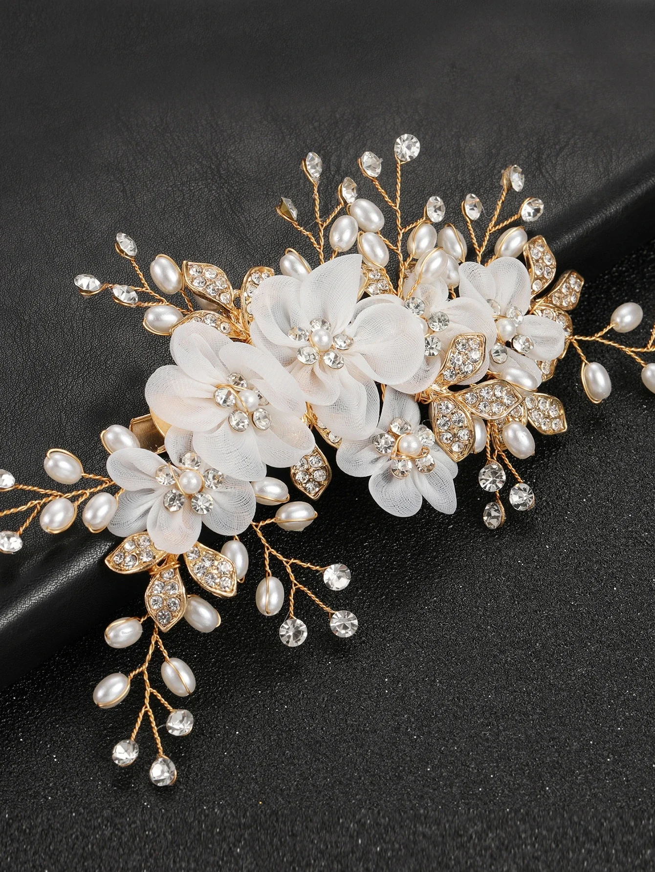 1 Bridal Flower Rhinestone Pearl Hair Comb; Bridal Hair Accessories Valentine's Day Accessories,Wedding Hair Accessories
1 Bridal Flower Rhinestone Pearl Hair Comb; Bridal Hair Accessories Valentine's Day Accessories,Wedding Hair Accessories