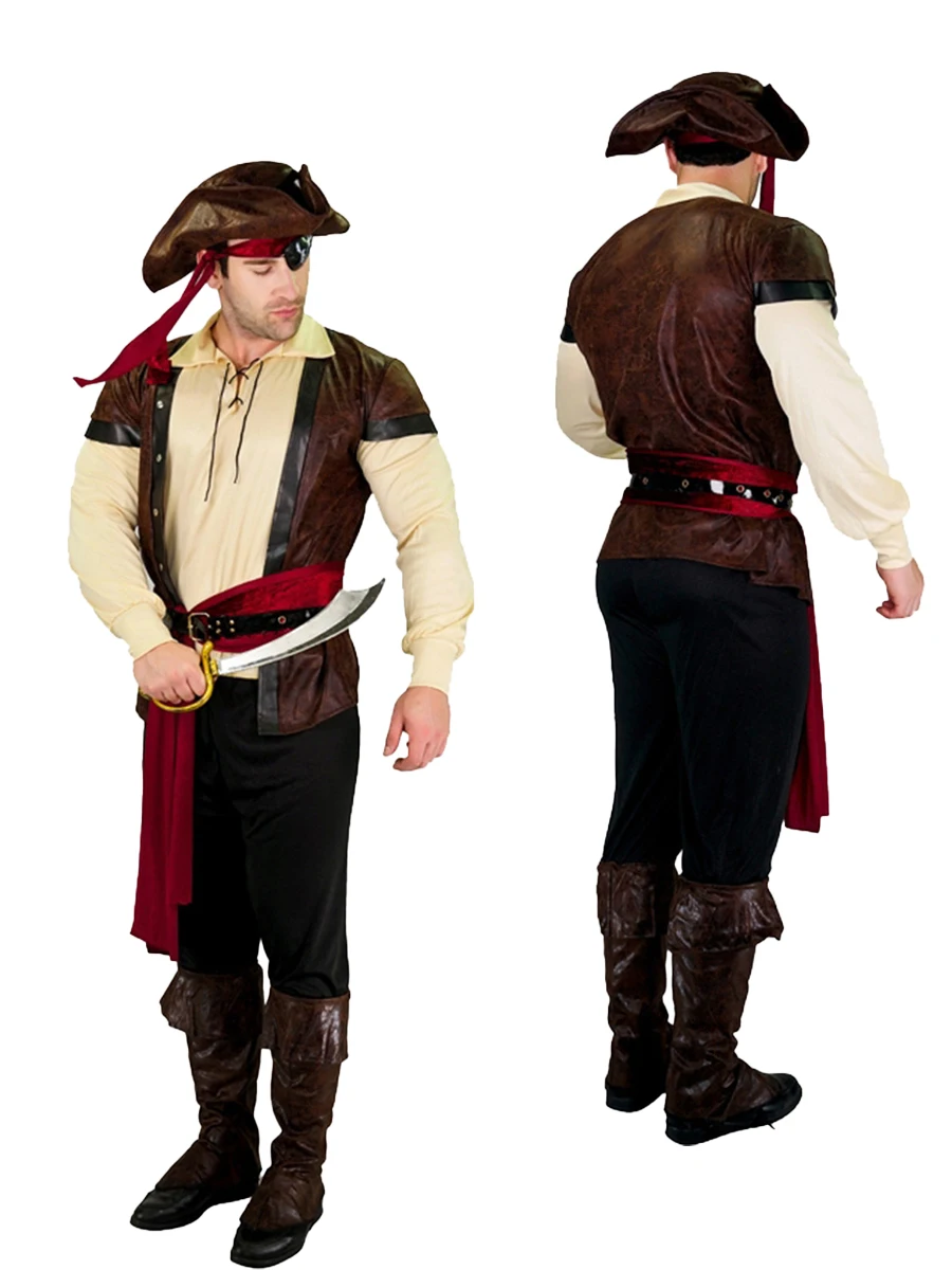 Adult Male Pirate Performance Costumes, Cosplay Role-playing Party Stage Costumes, Halloween Ccarnival Outfit
Adult Male Pirate Performance Costumes, Cosplay Role-playing Party Stage Costumes, Halloween Ccarnival Outfit