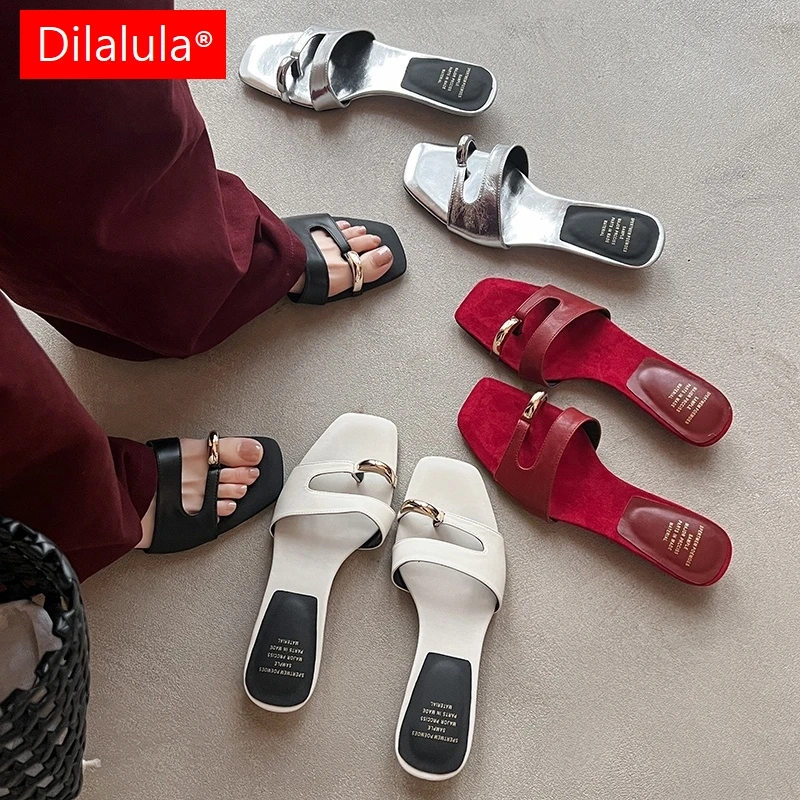 Dilalula 2026 Genuine Leather Summer Slippers Women Flip Flops Low Heel Casual Slippers Female Comfort Walk Slides For Vacation
Dilalula 2026 Genuine Leather Summer Slippers Women Flip Flops Low Heel Casual Slippers Female Comfort Walk Slides For Vacation