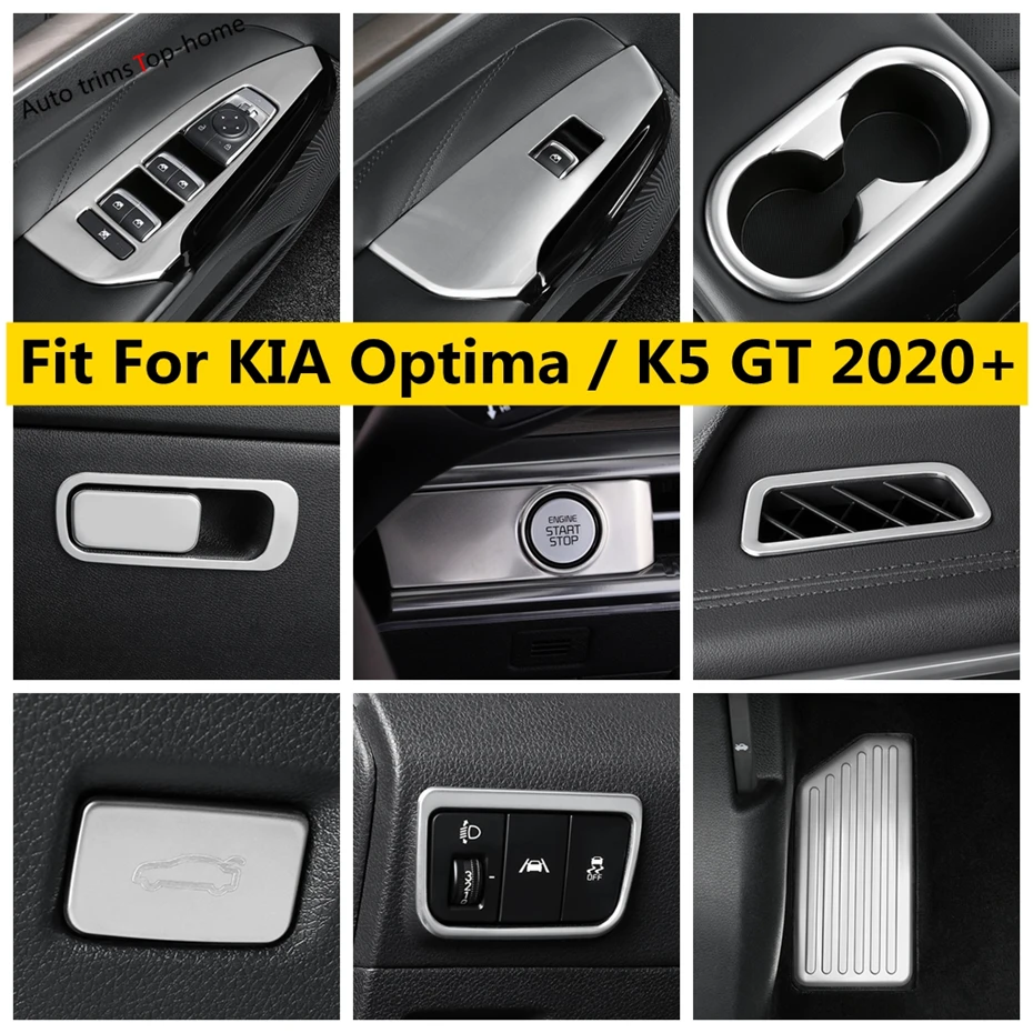 Air Vent AC Outlet Decor Frame Window Lift Button Water Cup Holder Cover Trim For KIA Optima / K5 GT 2020 - 2022 Car Accessories
Air Vent AC Outlet Decor Frame Window Lift Button Water Cup Holder Cover Trim For KIA Optima / K5 GT 2020 - 2022 Car Accessories