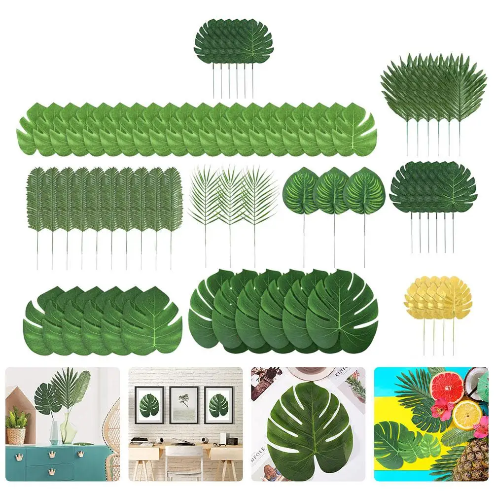 70 Pcs Set Green Faux Palm Plants Simulation Fake Simulation Leaves Leaves Tropical Decor Home Office Gallery Cafe
70 Pcs Set Green Faux Palm Plants Simulation Fake Simulation Leaves Leaves Tropical Decor Home Office Gallery Cafe