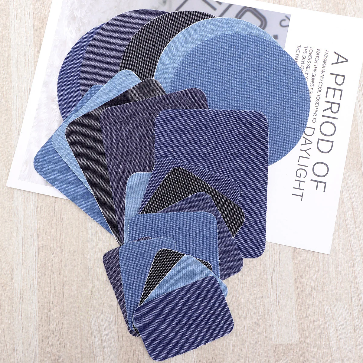 24 Pcs Patch Self Adhesive Jeans Cloth Multi Color Iron On Clothing Patch Clothing Reinforce Decorate Sewing Craft
24 Pcs Patch Self Adhesive Jeans Cloth Multi Color Iron On Clothing Patch Clothing Reinforce Decorate Sewing Craft