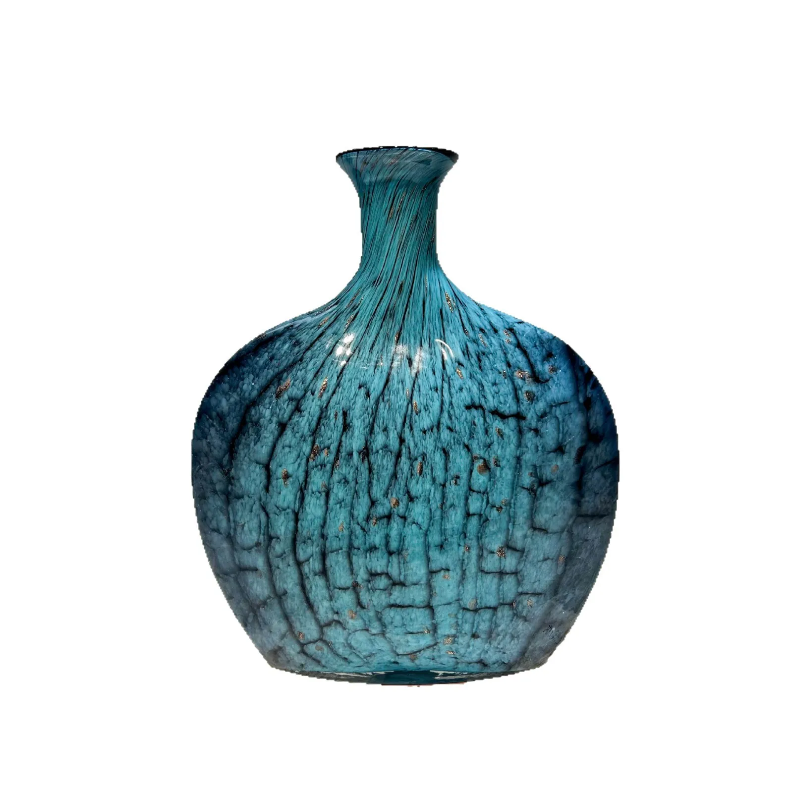 New Chinese classical blue fried pattern flat mouth vase home model room B & B hotel high-end atmosphere decoration
New Chinese classical blue fried pattern flat mouth vase home model room B & B hotel high-end atmosphere decoration