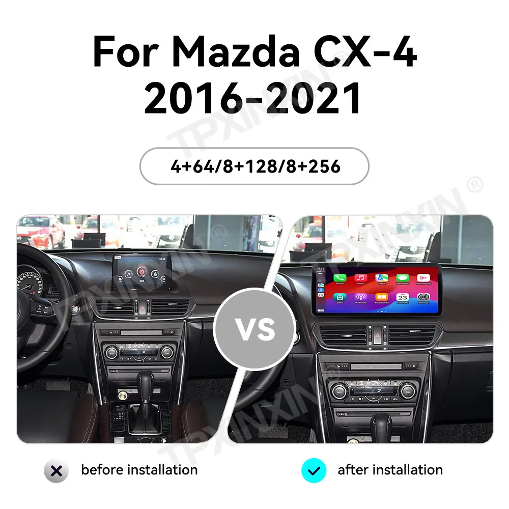 Автомобильная стереосистема Qualcomm Android для Mazda CX-4 2016-2021, GPS-навигационный плеер, ультратонкий сенсорный экран, беспроводной Carplay HD 4G
Автомобильная стереосистема Qualcomm Android для Mazda CX-4 2016-2021, GPS-навигационный плеер, ультратонкий сенсорный экран, беспроводной Carplay HD 4G
