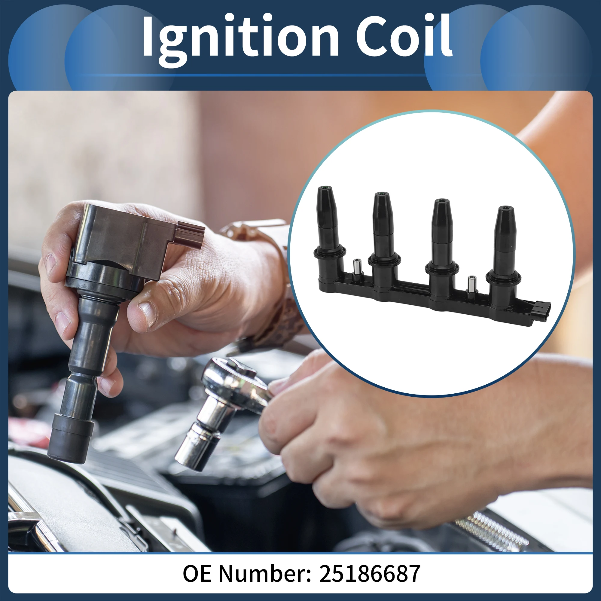 UXCELL Ignition Coil Ignition Coil Pack No.25186687 for Chevrolet Cruze 2011-2015
UXCELL Ignition Coil Ignition Coil Pack No.25186687 for Chevrolet Cruze 2011-2015