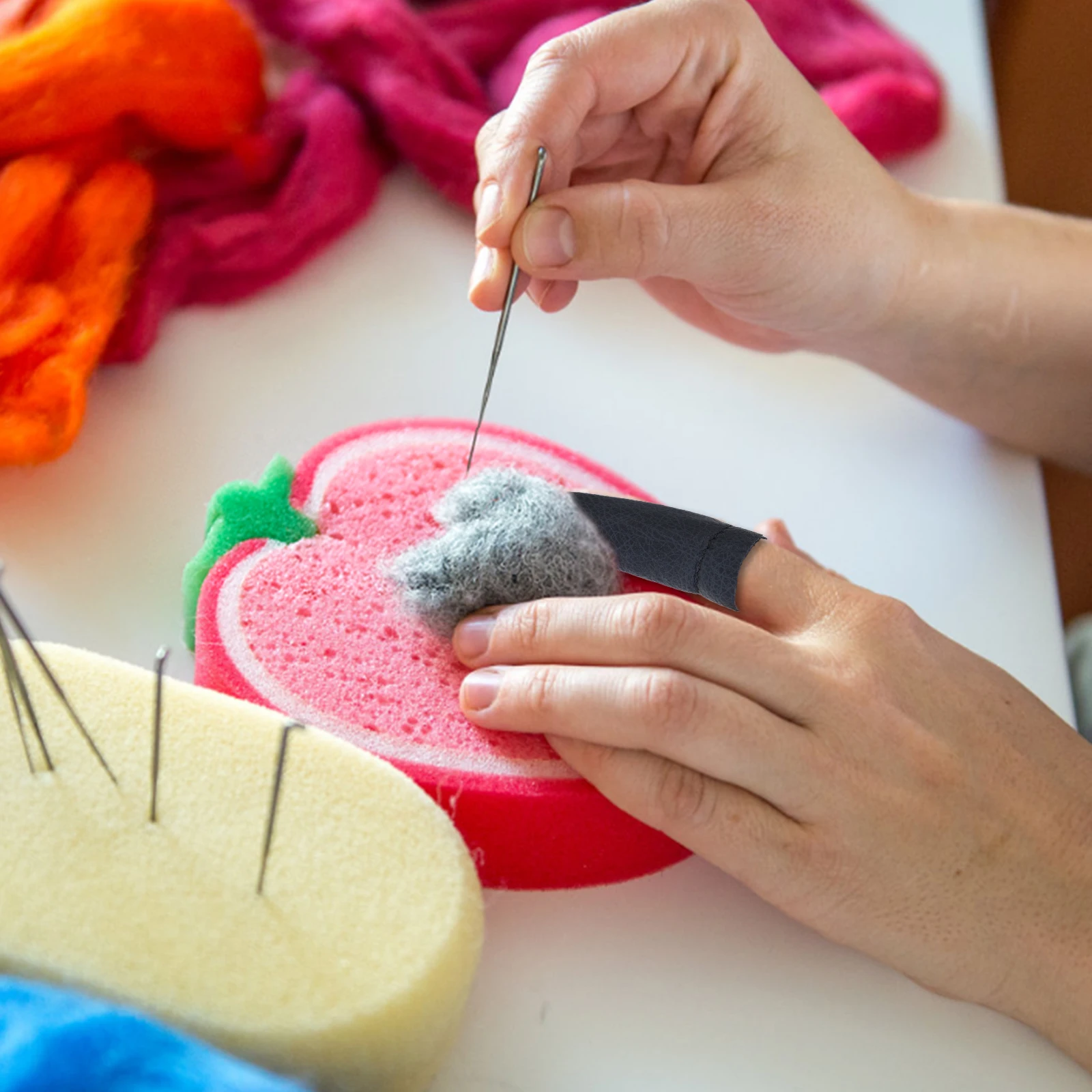 10 Pcs Thimble Finger Protector Premium PU Materials Long Service Life Needle Felting DIY Craft Tools Sewing Accessories
10 Pcs Thimble Finger Protector Premium PU Materials Long Service Life Needle Felting DIY Craft Tools Sewing Accessories