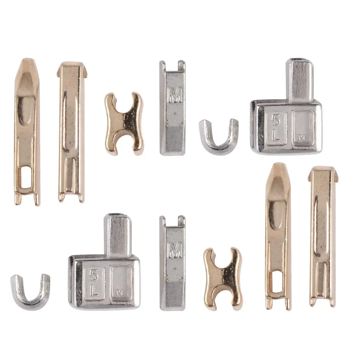 190 PCS Replacement Zipper Pull Repair Kit Slider Bottom Stop Retainer Insertion Pin Head Quilt Cover
190 PCS Replacement Zipper Pull Repair Kit Slider Bottom Stop Retainer Insertion Pin Head Quilt Cover
