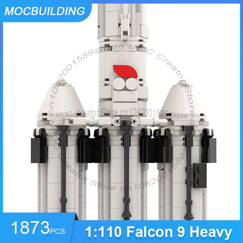 1:110 масштаб Сокол 9 тяжелая модель MOC строительные блоки DIY сборка кирпичей космическая коллекция дисплей креативные игрушки подарки 1873 шт.
1:110 масштаб Сокол 9 тяжелая модель MOC строительные блоки DIY сборка кирпичей космическая коллекция дисплей креативные игрушки подарки 1873 шт.