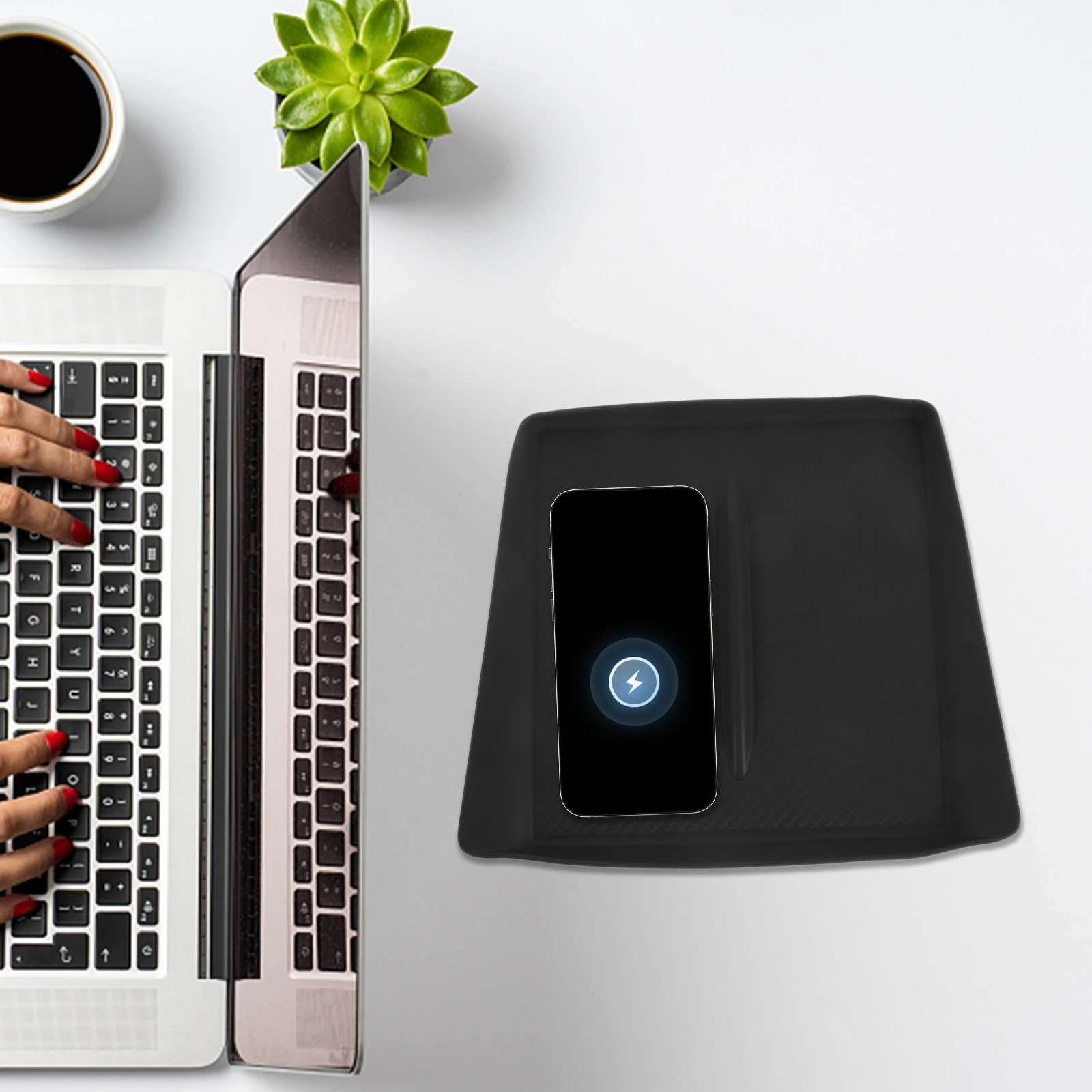 Wireless Charging Anti-Slip Pad Silicone Cordless Mat For Car Interior Center Console Compatible With Tesla Y 3
Wireless Charging Anti-Slip Pad Silicone Cordless Mat For Car Interior Center Console Compatible With Tesla Y 3