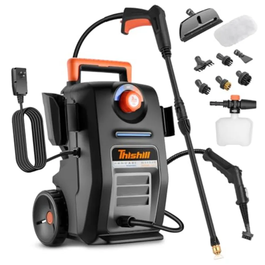 Мойка высокого давления и пароочиститель 2-в-1, 2GPM, 3000PSI, 1500W, для уборки
Мойка высокого давления и пароочиститель 2-в-1, 2GPM, 3000PSI, 1500W, для уборки