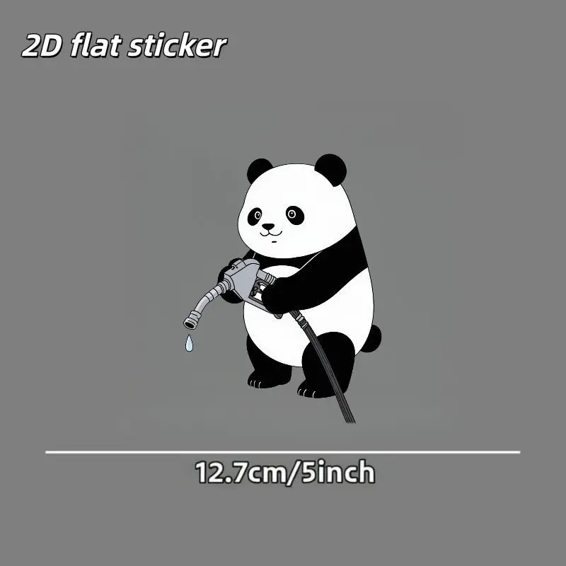 1Pc 2D Flat Panda With Fuel Nozzle Vinyl Sticker, Black White Cute Waterproof Decal for Car Window, Body & Skateboard
1Pc 2D Flat Panda With Fuel Nozzle Vinyl Sticker, Black White Cute Waterproof Decal for Car Window, Body & Skateboard