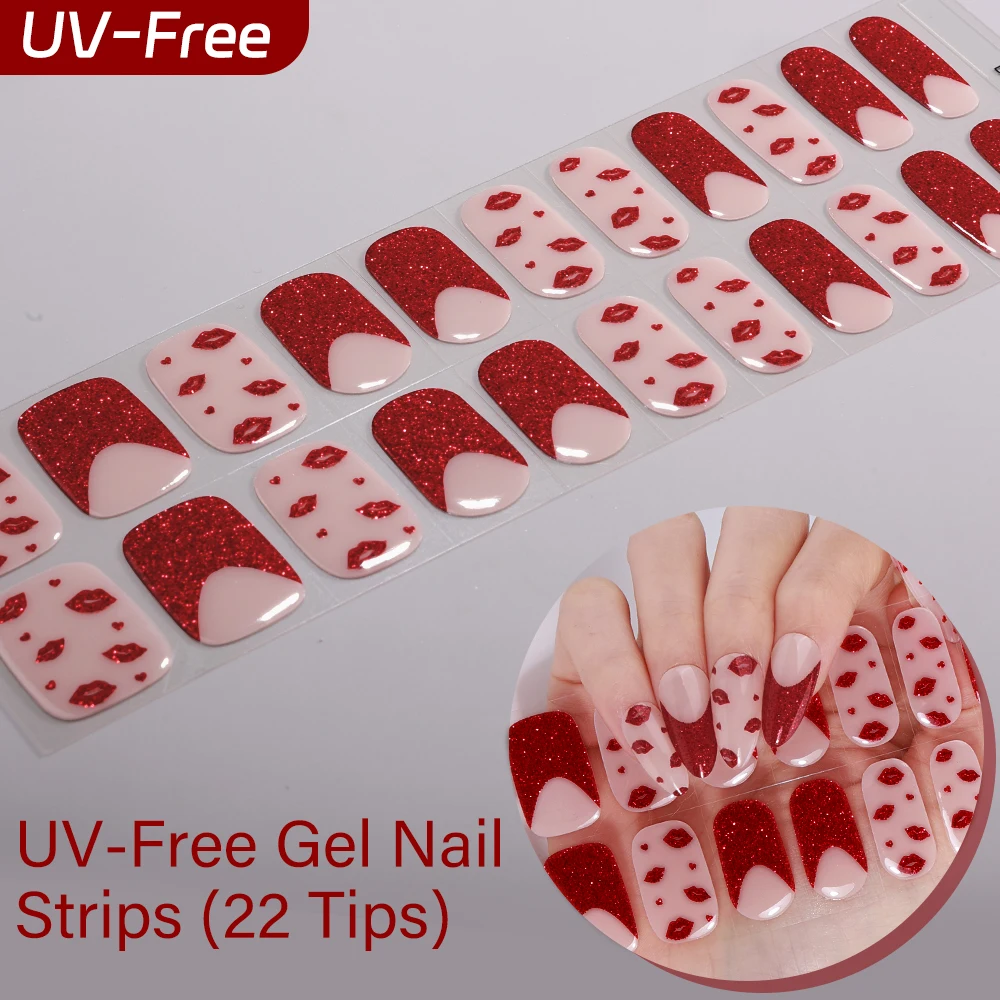 22Tips Red Heart Kiss Sticker Full Cover Wraps French Patch DIY Baking-Free Manicure Waterproof Gel Nail Sticker Long Lasting
22Tips Red Heart Kiss Sticker Full Cover Wraps French Patch DIY Baking-Free Manicure Waterproof Gel Nail Sticker Long Lasting