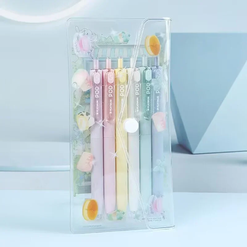 PLATINUM POD Gel Pen 0.5mm Black Ink Kawaii School Supplies Retractable Signature Pen Stationery
PLATINUM POD Gel Pen 0.5mm Black Ink Kawaii School Supplies Retractable Signature Pen Stationery